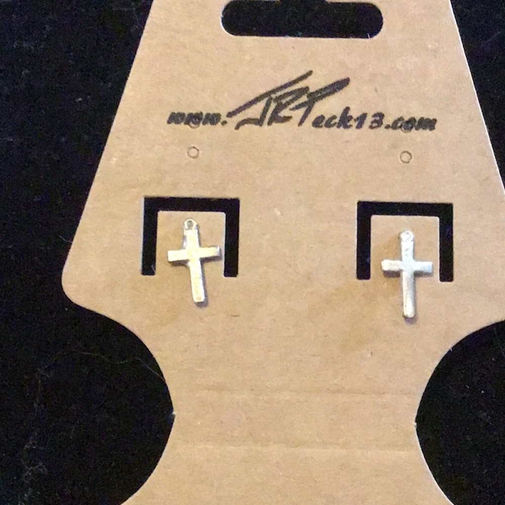 Sterling Silver Cross earrings